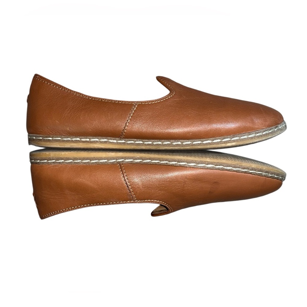 Charix Leather Camel Flat Loafers Size 43 (US 11)